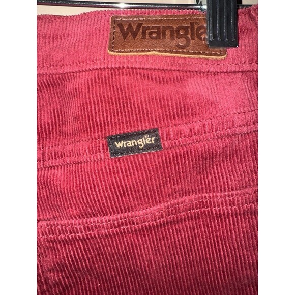Wrangler Red Corduroy High-Rise Bold Boot Cut Pants Size 6 X 34 - Picture 1 of 8
